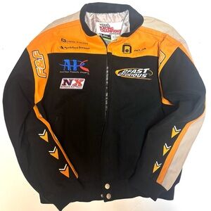 Black and Orange Racing Jacket 2 fast 2 furious racing movie promo